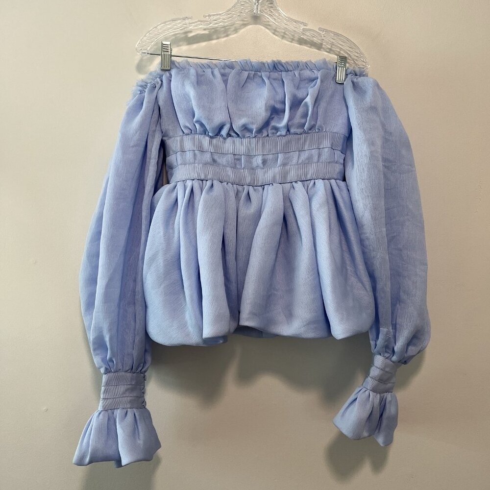 Aje Light Blue Off-Shoulder Top - Picture 3 of 10